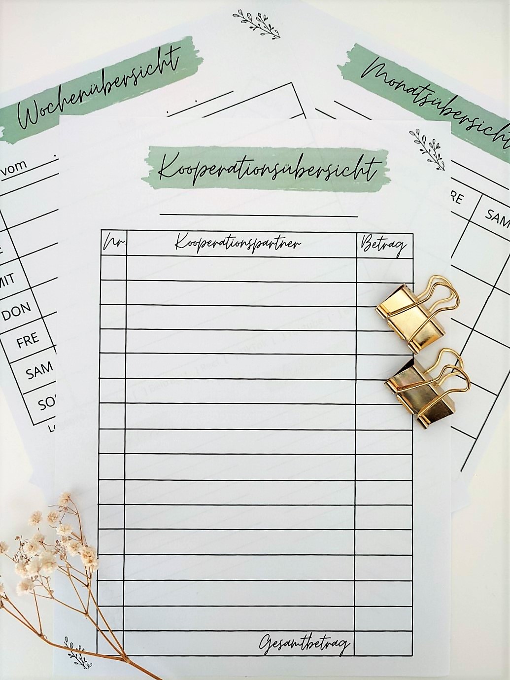 Kooperationsplaner für Influencer, Content Creator und UGC Creator