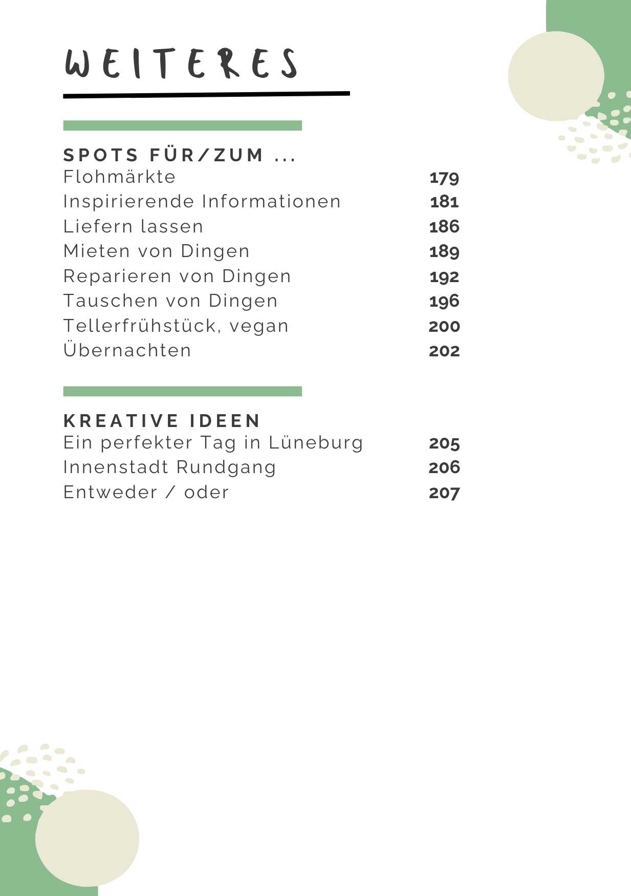 Reiseführer Vegan und Nachhaltig durch Lüneburg . Diese Seite zeigt eine Auflistung zu Weiteres, wie Spots für/zum ... und Informationen